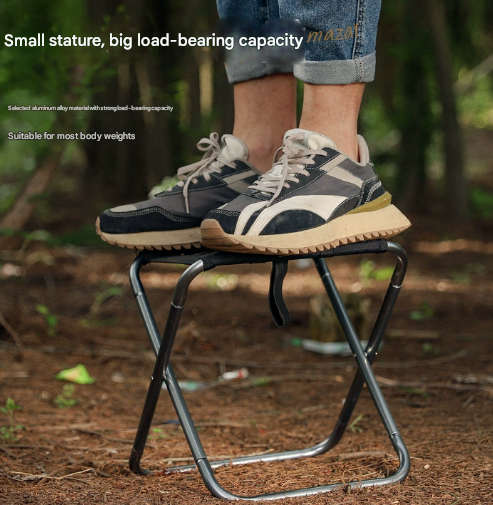 Big Blue Ultralight Portable Folding Camping Stool - Compact Aluminum Chair view 3
