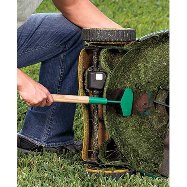 Heavy-Duty Lawn Mower Deck Scraper - Long Handle Garden Tool Cleaner for view 2