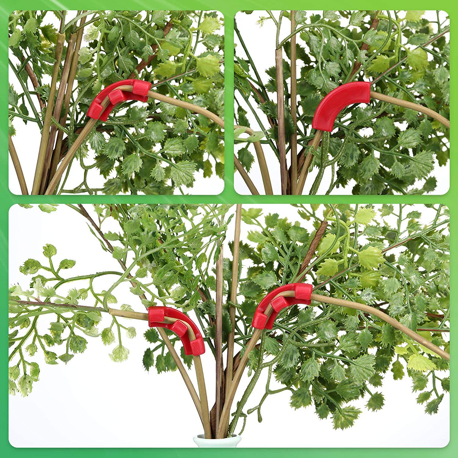 60PCS Green 90-Degree Plant Bender Clips for Low-Stress Training (LST) view 2