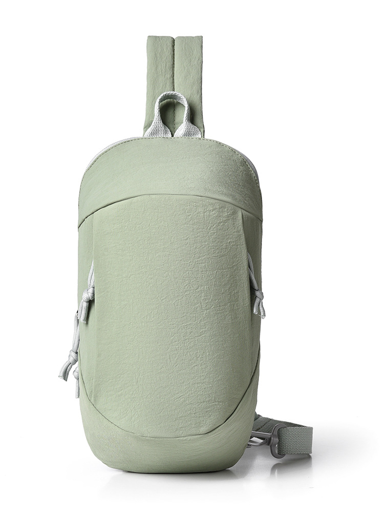 Green Minimalist Anti-Theft Sling Bag for Men & Women - Water-Resistant