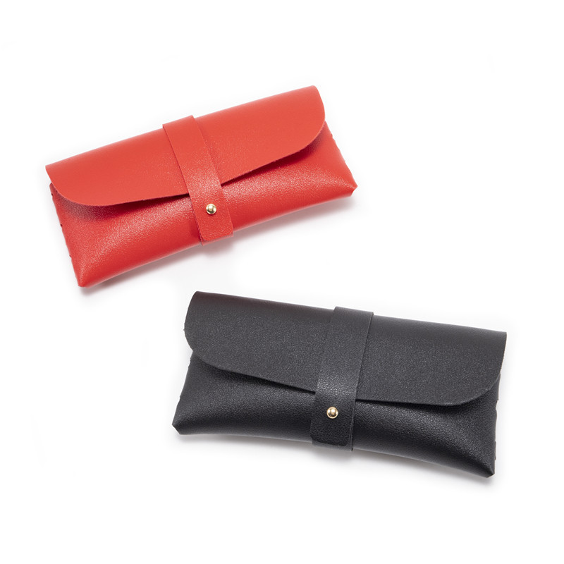 3-Pieces Green Chic & Sleek PU Leather Soft Eyeglass Case - Protective Pouch view 2