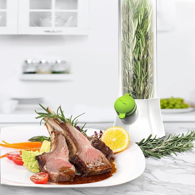Green Fresh Herb Keeper & Saver - Refrigerator Pod to Extend the Life of Fresh view 2