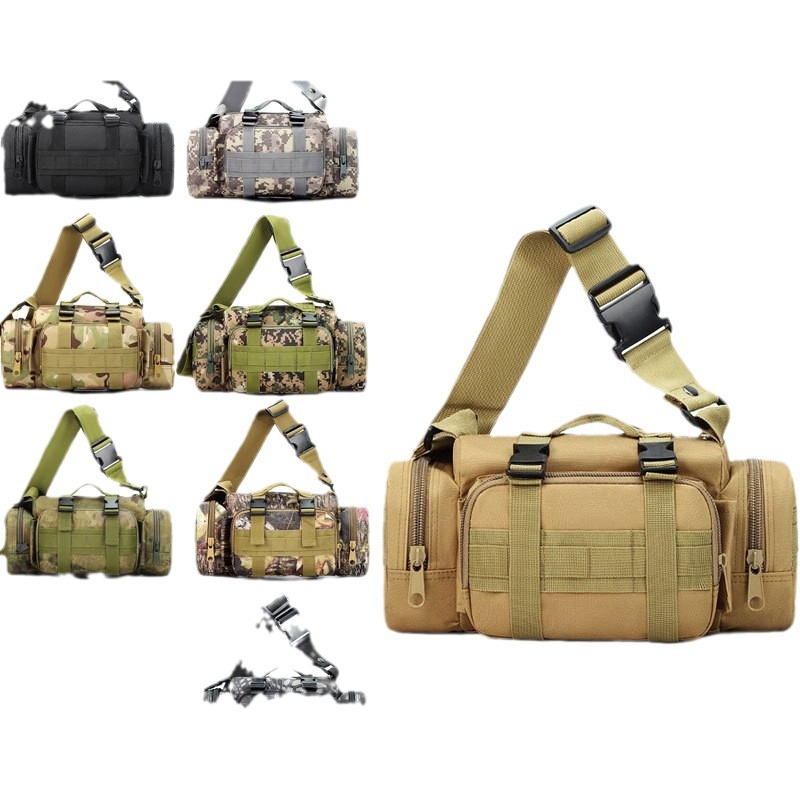 Black python pattern Tactical Outdoor Waist Bag - Durable Multi-functional view 3