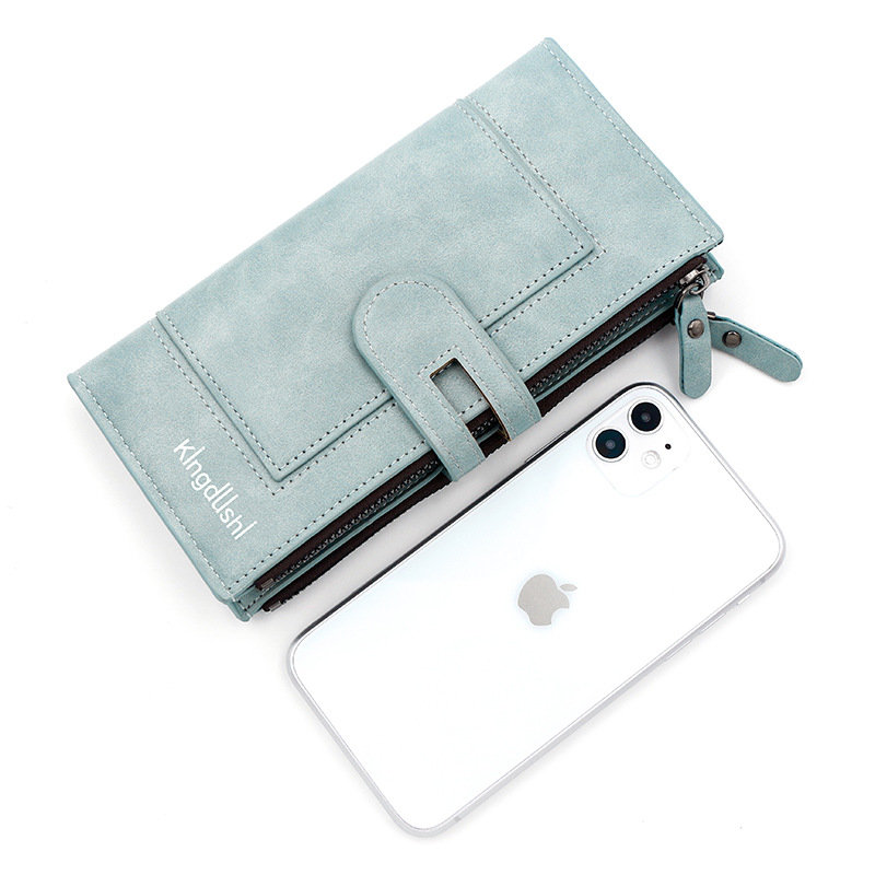 Red Women's Stylish Long Wallet - Multi-Card Slot PU Leather Clutch with Phone view 3