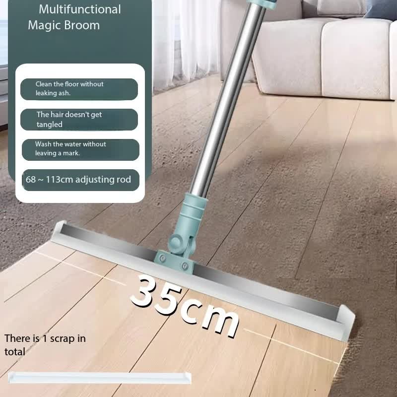 2 PCS Multi-Surface Silicone Squeegee Broom - Extendable & 180 degree
