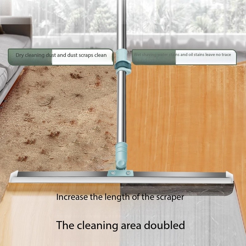 2 PCS Multi-Surface Silicone Squeegee Broom - Extendable & 180 degree view 2