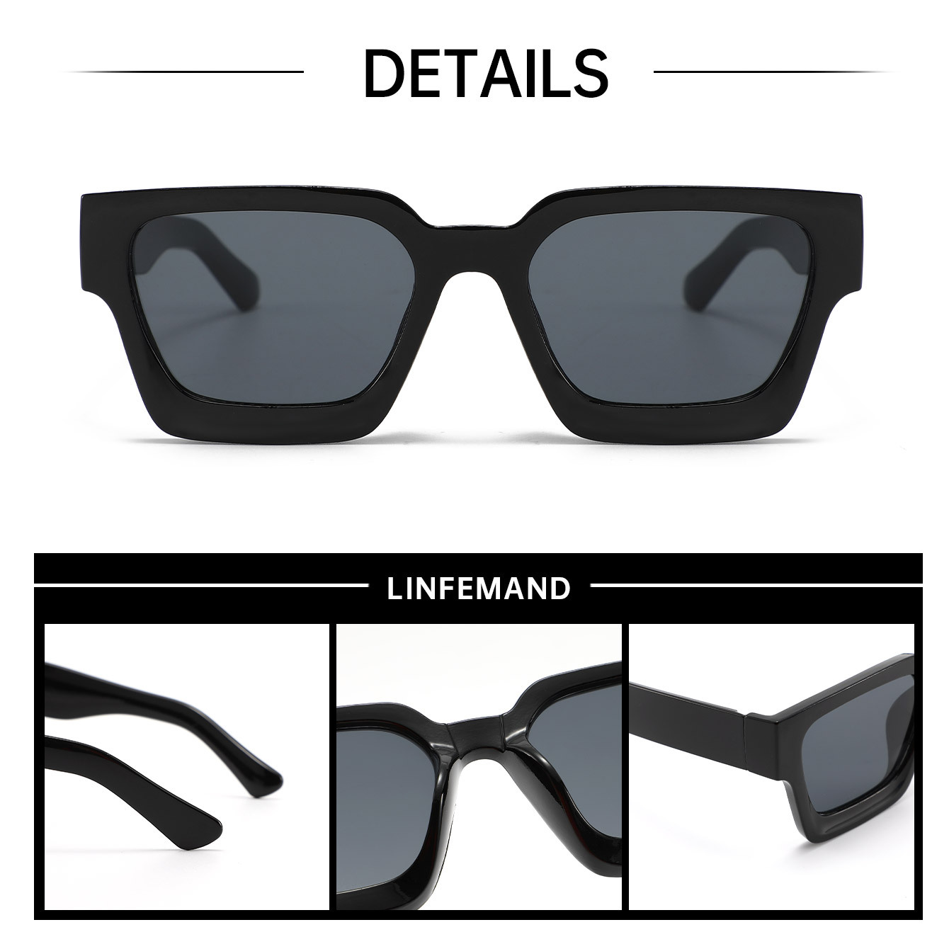 Leopard print Classic Square Frame Sunglasses - Unisex UV400 Protection view 2