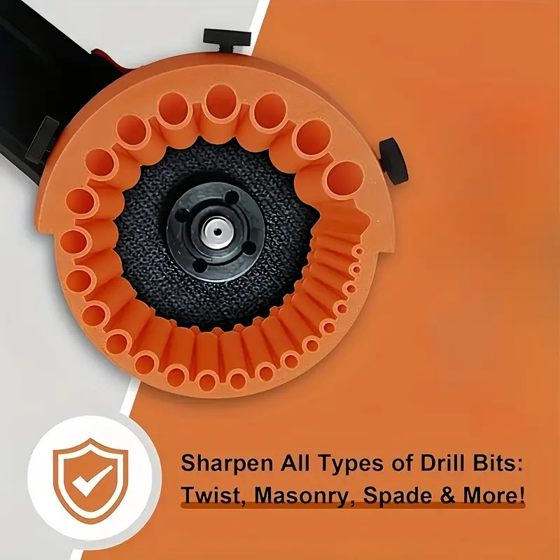 2 PCS Black Universal Drill Bit Sharpener Attachment - Revive Dull Bits with view 4