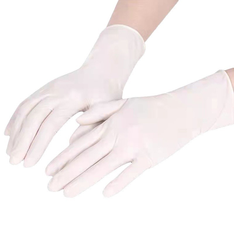 100 gloves White Premium Disposable Nitrile Gloves - Powder-Free & Extra