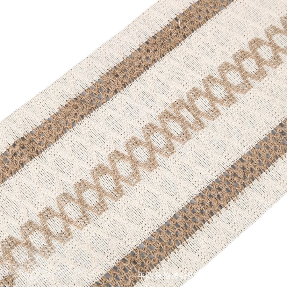 2-PCS Christmas Edition Bohemian Woven Table Runner with Tassels - Rustic view 2