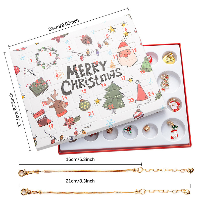 24-Day DIY Christmas Advent Calendar Jewelry Kit(RC469-1) view 4