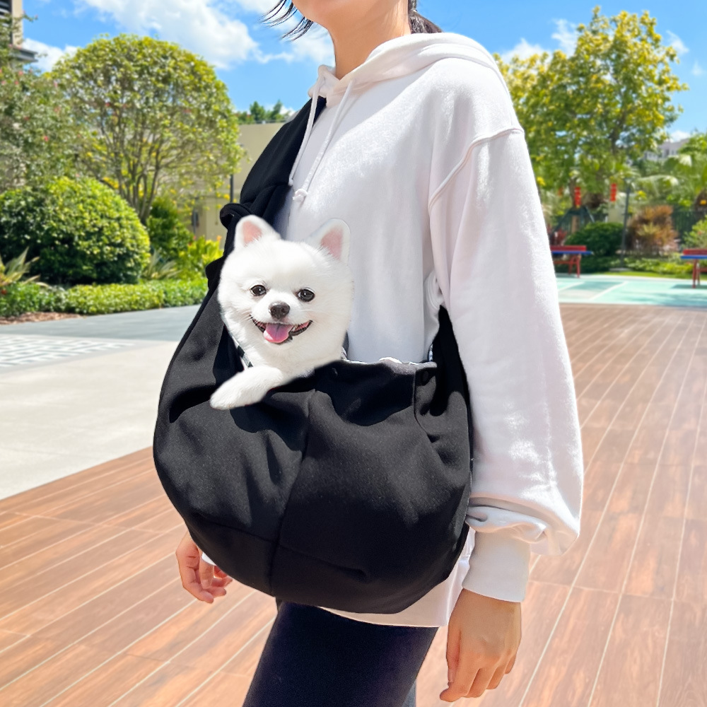 Black Pet Carrier Backpack - Comfortable Shoulder Bag for Cats and Dogs — image 1