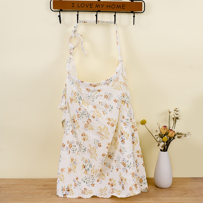 Flowers in full bloom Soft Muslin Cotton Nursing Cover - Breathable