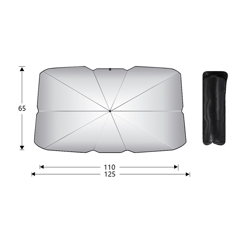 Small size Foldable Car Windshield Sun Shade Umbrella - Ultimate UV & Heat
