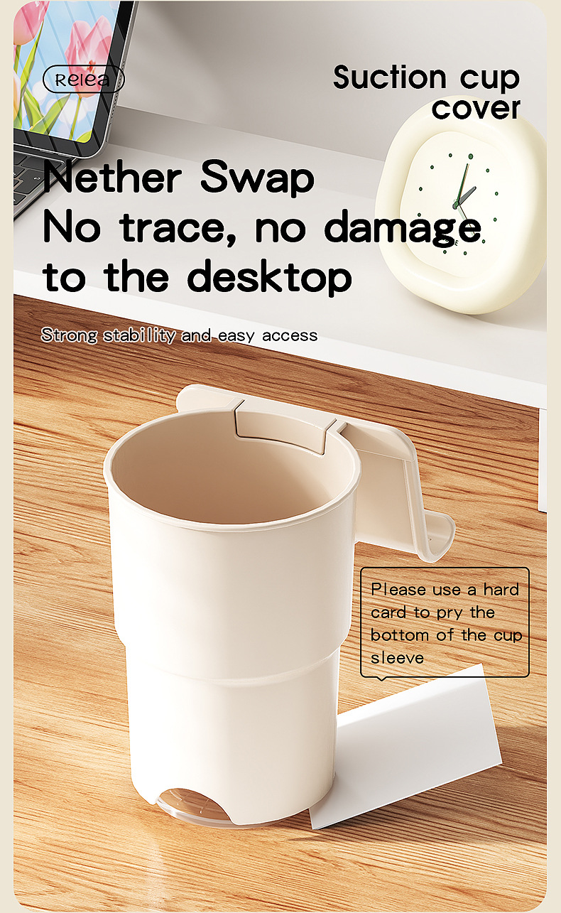 Multi-Purpose Anti-Spill Cup Holder with Suction Base & Detachable Phone view 11
