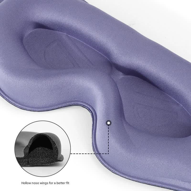 3pc 6D Contoured Zero-Pressure Sleep Mask - 360 Light Blocking Eye Mask with view 4
