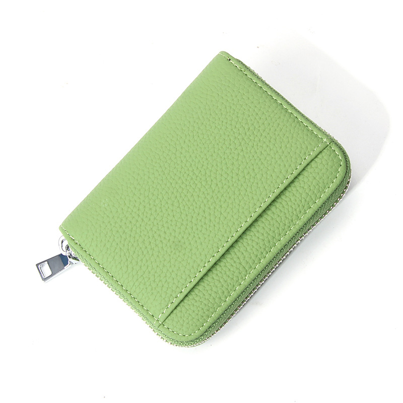 Genuine Leather RFID Blocking Accordion Card Holder & Coin Purse - Large