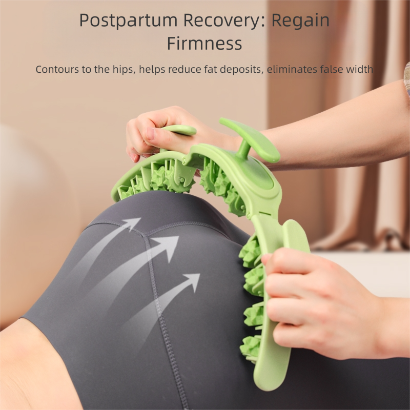 Green Removable Adjustable Wrap-Around Muscle Roller - 11-Wheel Deep Tissue view 7