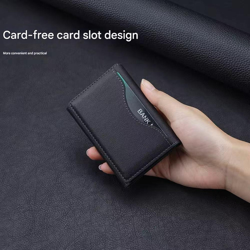 Dark Blue 3-in-1 Magnetic Wallet for MagSafe - Slim PU Leather Card Holder view 8