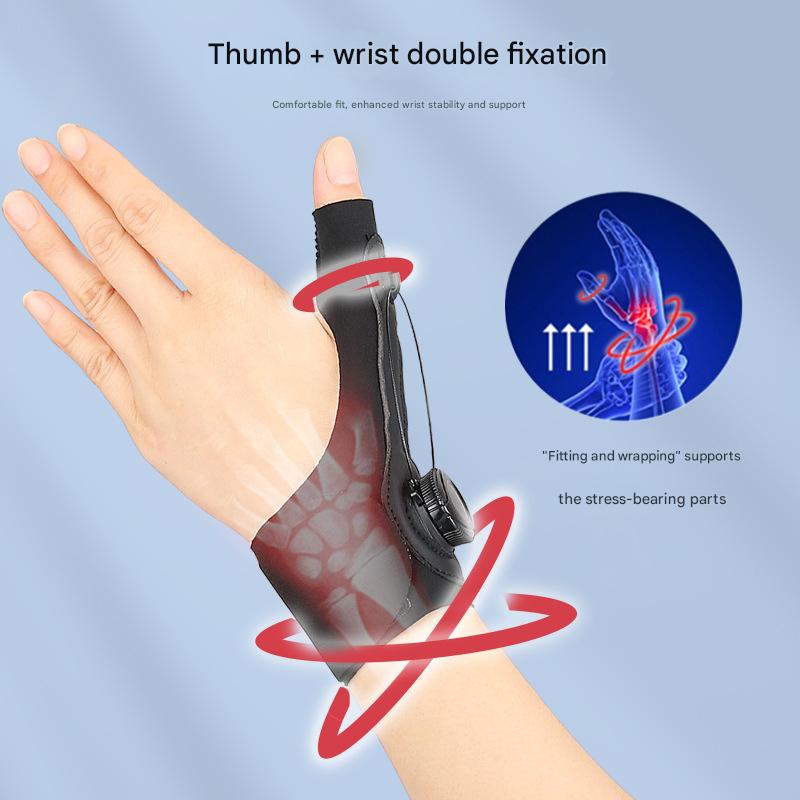 Black Adjustable Thumb Brace with Dial System - Wrist & Thumb Stabilizer for view 3
