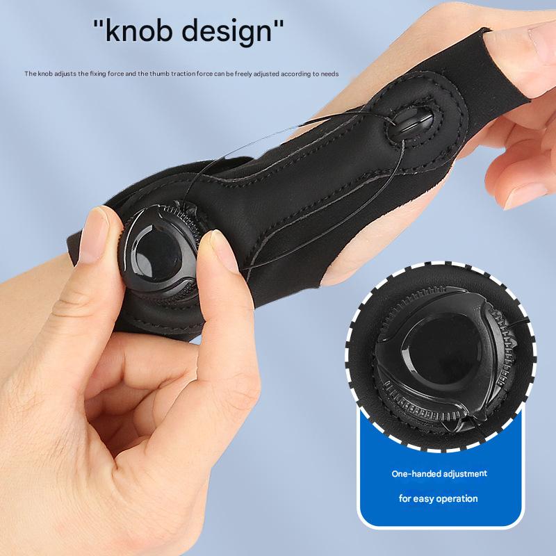 Black Adjustable Thumb Brace with Dial System - Wrist & Thumb Stabilizer for view 4