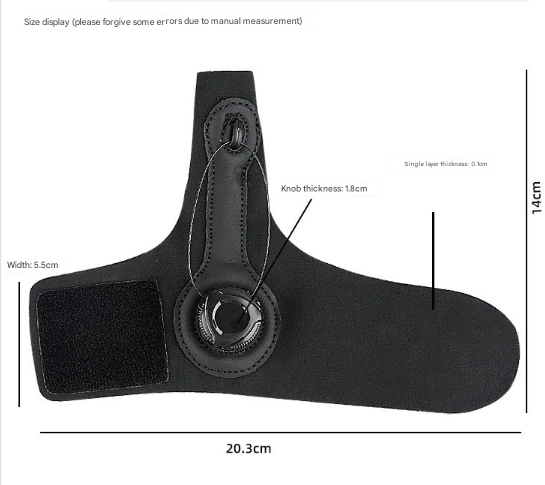 Black Adjustable Thumb Brace with Dial System - Wrist & Thumb Stabilizer for view 5