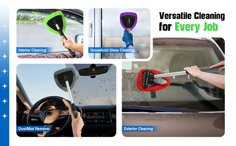 Green Car Windshield Cleaner Tool view 6