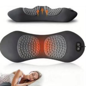 Dark Grey 3-in-1 Heated Back Stretcher with Vibration Massage & Traction Lift view 3