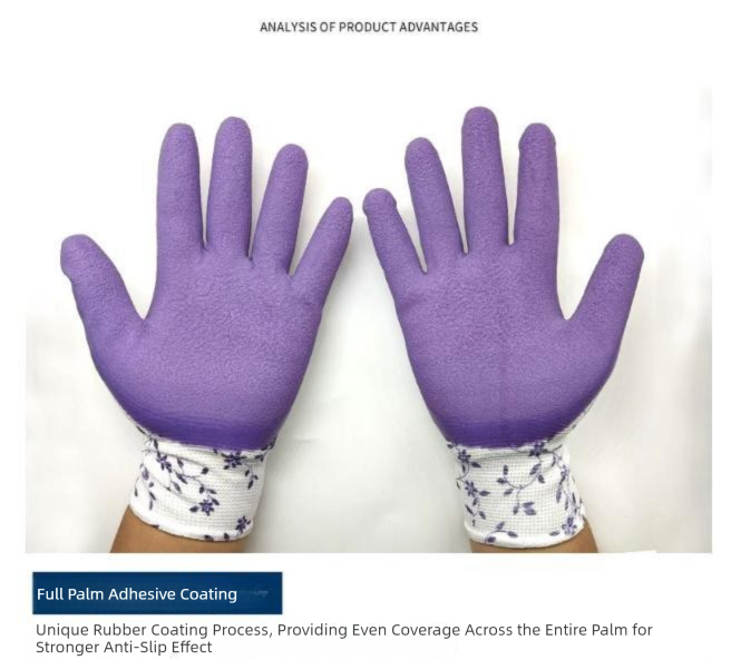 Green Garden Gloves - 5 Pairs Anti-Puncture view 3
