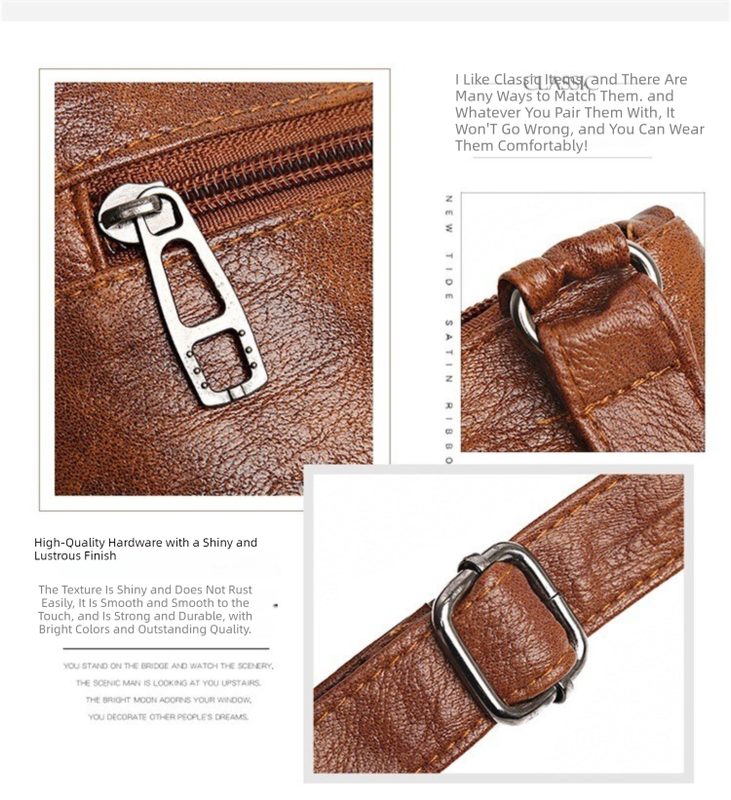Brown Women's Crossbody Bag Soft PU Leather Shoulder Phone Bag Vintage view 4