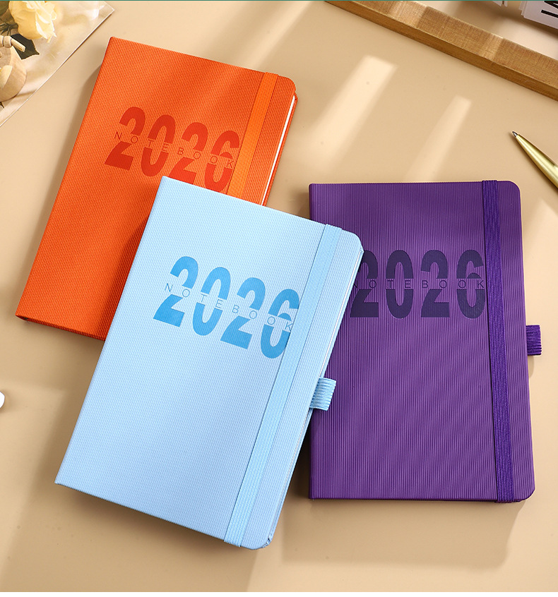 Orange 2026 A5 English Daily Planner Notebook 365-Day Schedule Book for view 7
