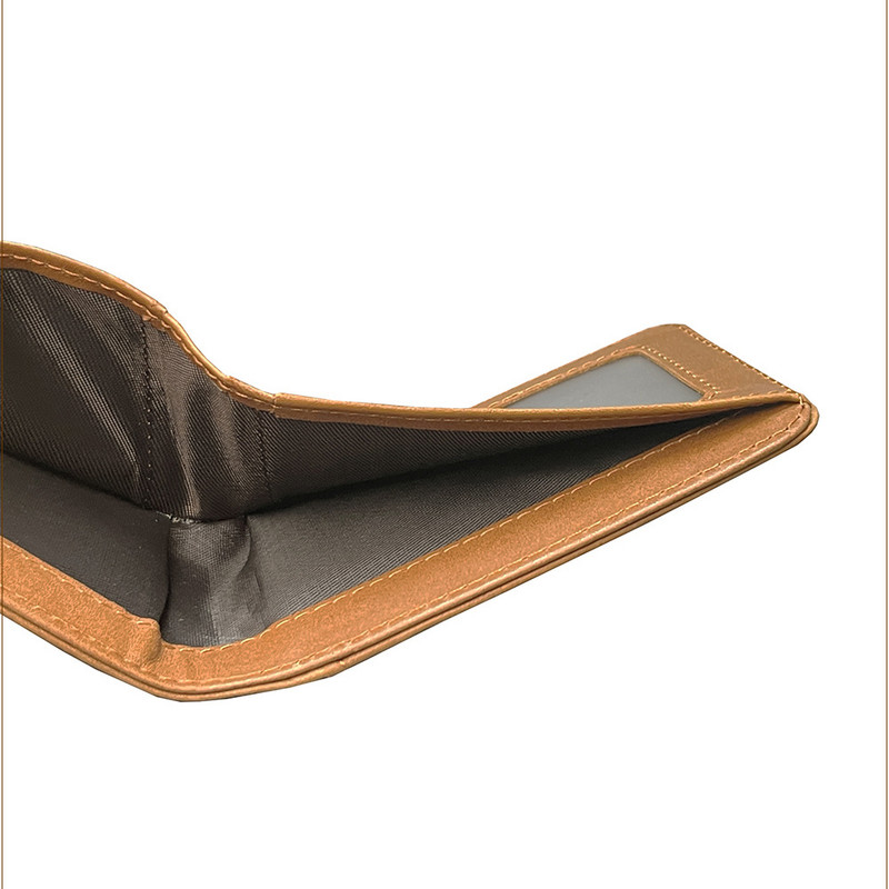 Coffee Men's Genuine Leather Wallet Vintage Casual Short Bi-fold Cowhide Money view 6
