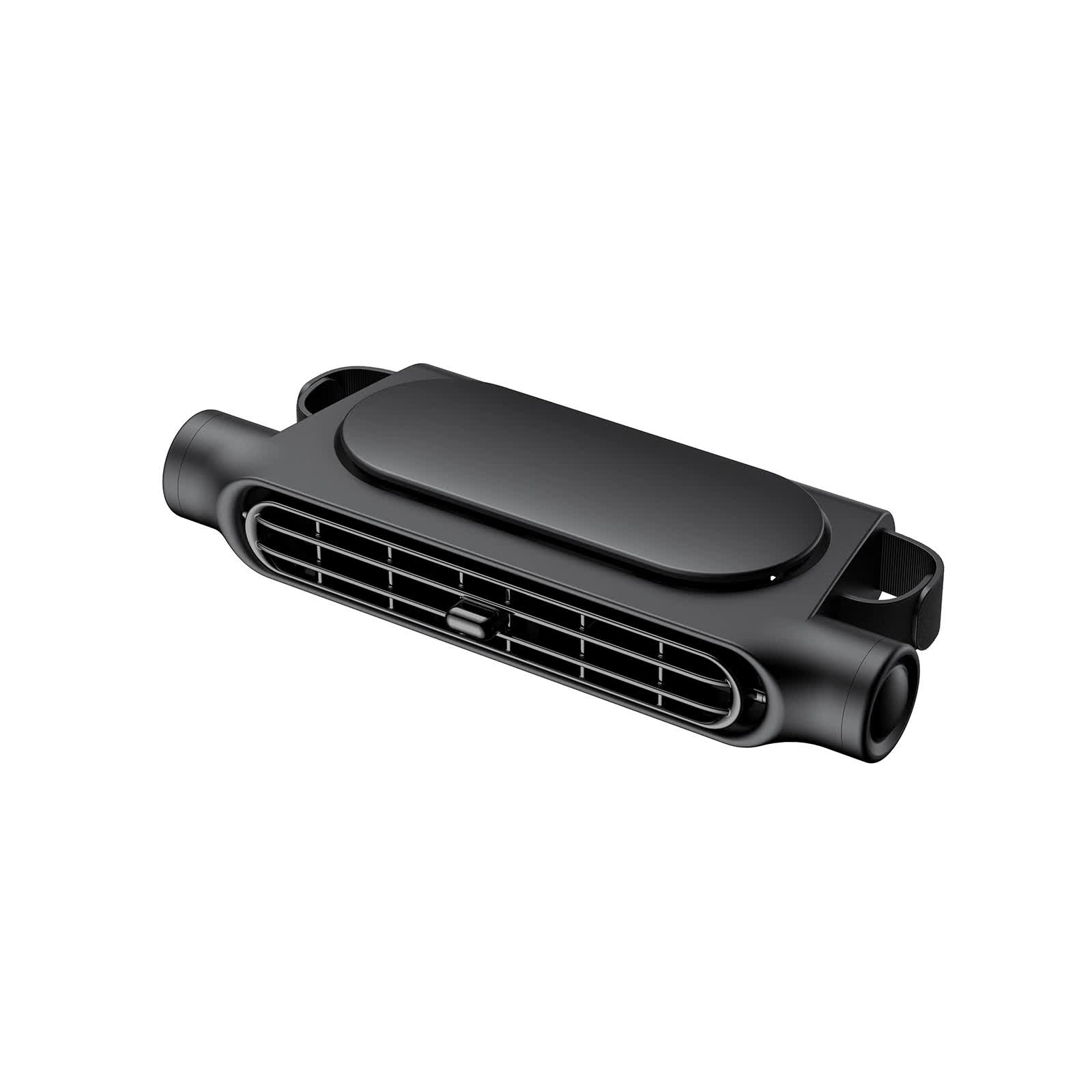 Black Car Seat Back Headrest Fan USB Powered Turbine Cooling Fan with 3 — image 1