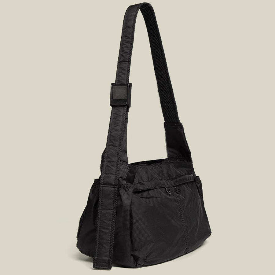 Green Large Capacity Nylon Tote Bag - Water Resistant Casual Shoulder Bag for view 3