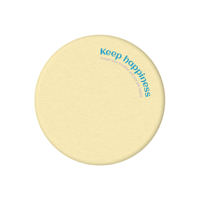 2 Pcs Yellow Quick-Dry Natural Diatom Mud Coaster - Absorbent Bathroom Sink
