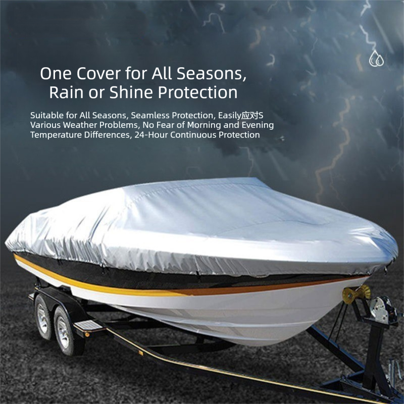 Black Heavy Duty Waterproof Tarp Covers with Storage Bag view 4