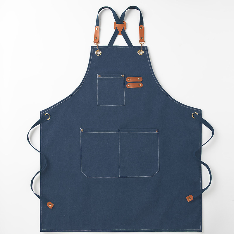 Blue 16-ounce Heavy-Duty Canvas Apron – Durable