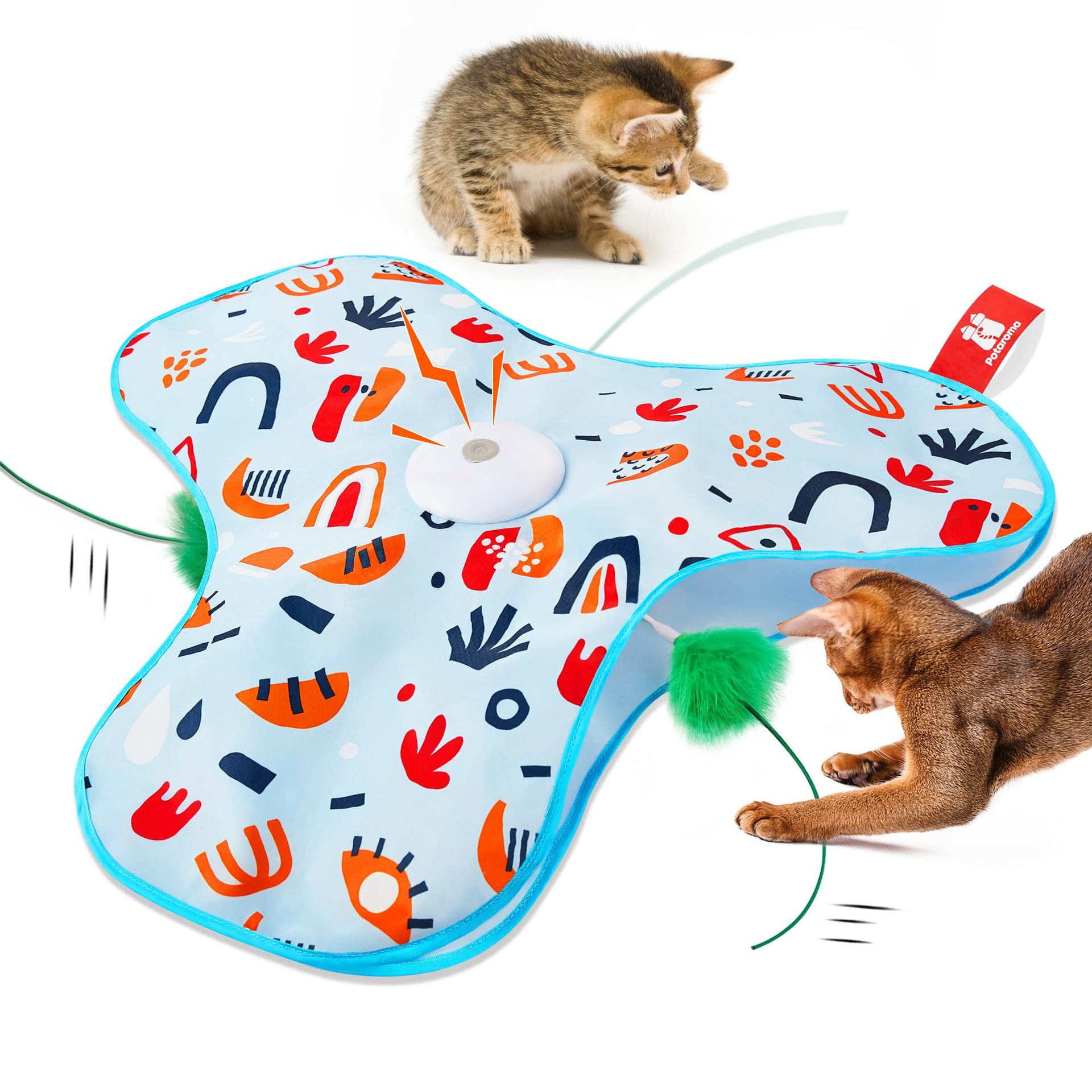 Blue Interactive Cat Toys Rechargeable