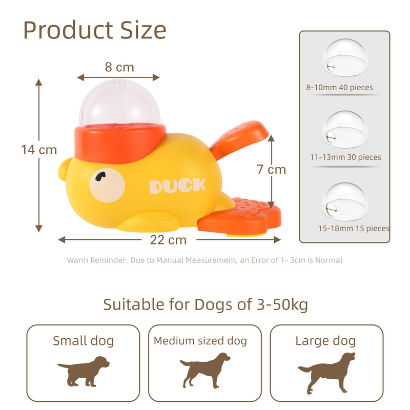 Yellow Interactive Duck-Shaped Automatic Pet Feeder – Smart Treat Dispenser view 2