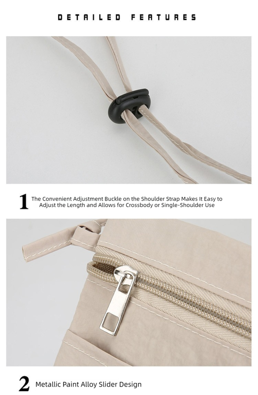 Green Minimalist Lightweight Nylon Crossbody Phone Bag - Compact & Stylish for view 4