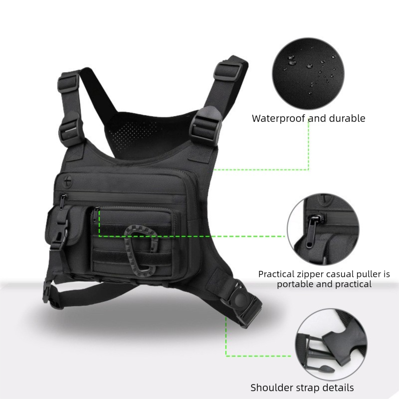 Green Outdoor Tactical Chest Pack – Lightweight Running & Hiking Vest for Men view 8