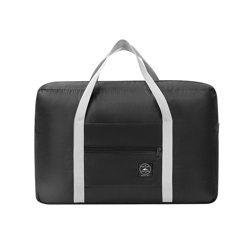 Black Foldable Travel Duffel Bag – Lightweight