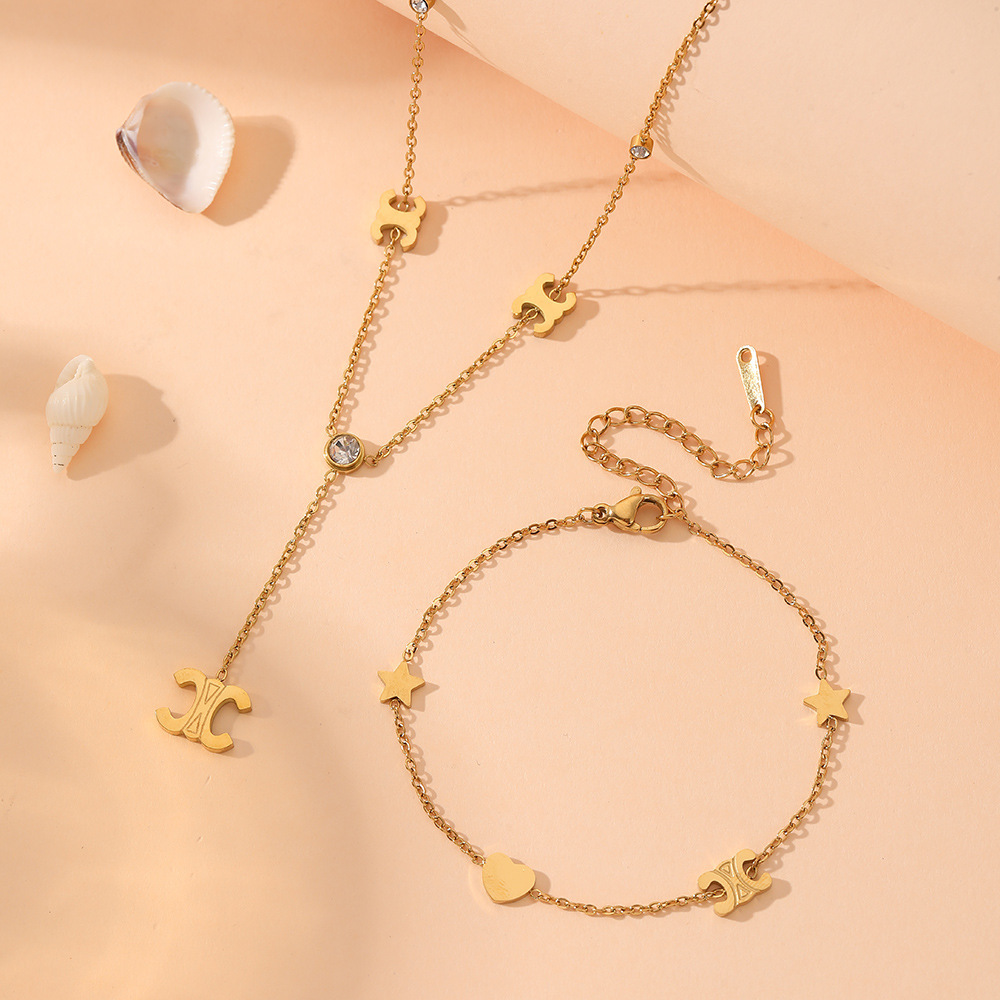 Stylish Stainless Steel Jewelry Set – Elegance Meets Durability with Parisian