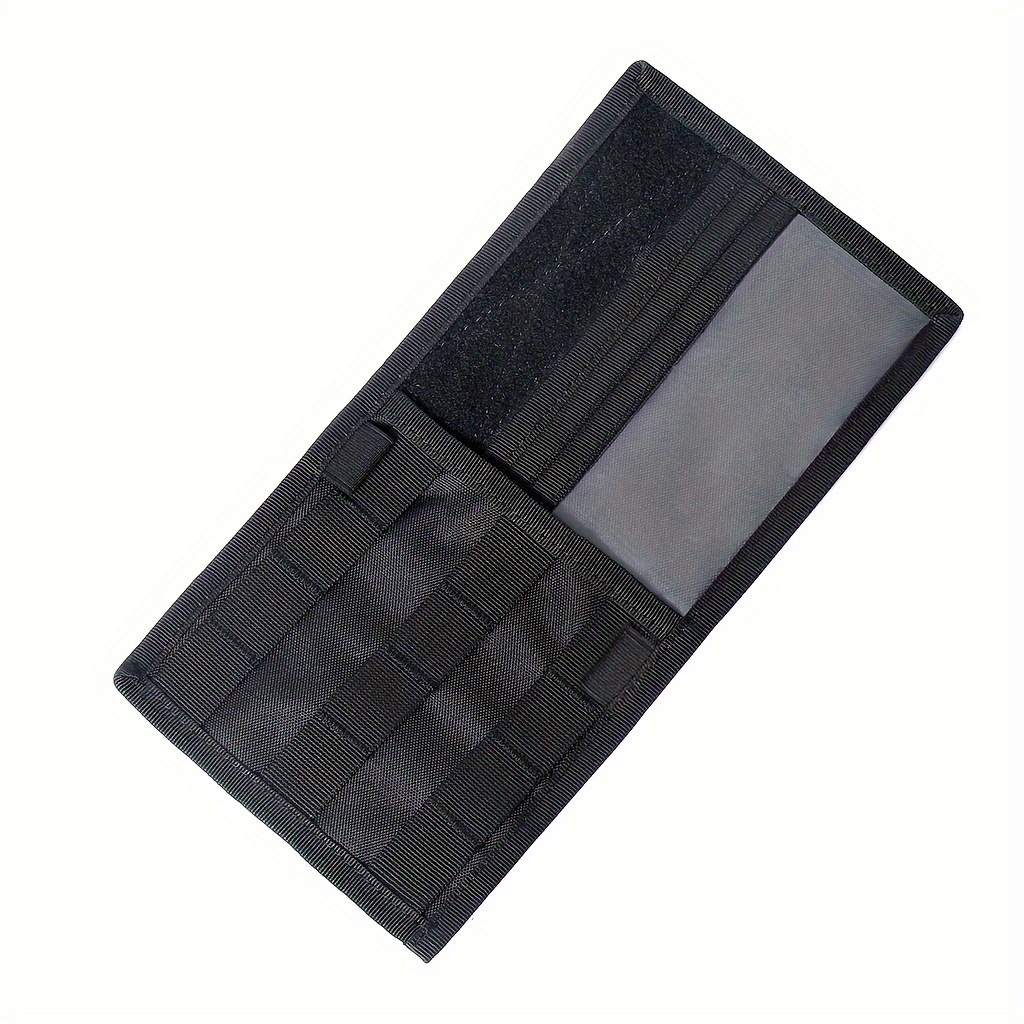 2 Pcs Black Car Sun Visor Organizer – Multi-Purpose Tactical Storage Bag for Tools