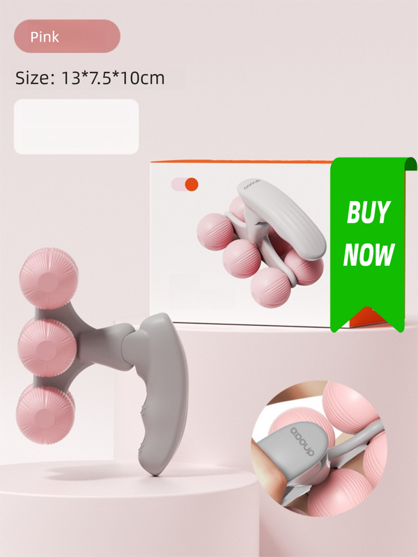 Pink Portable 6-Wheel Massage Roller – Quiet — image 1