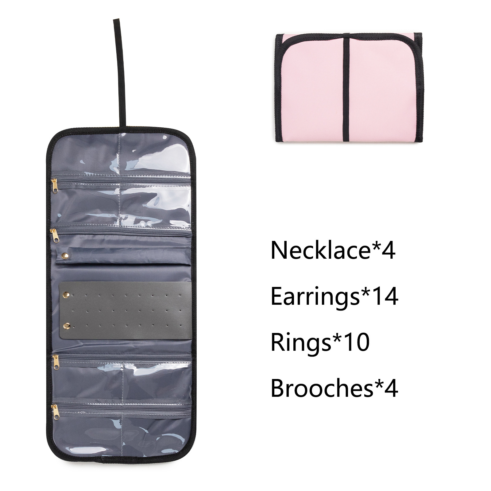 Large Capacity Travel Makeup Backpack with 5 Removable Organizer Cases & view 8