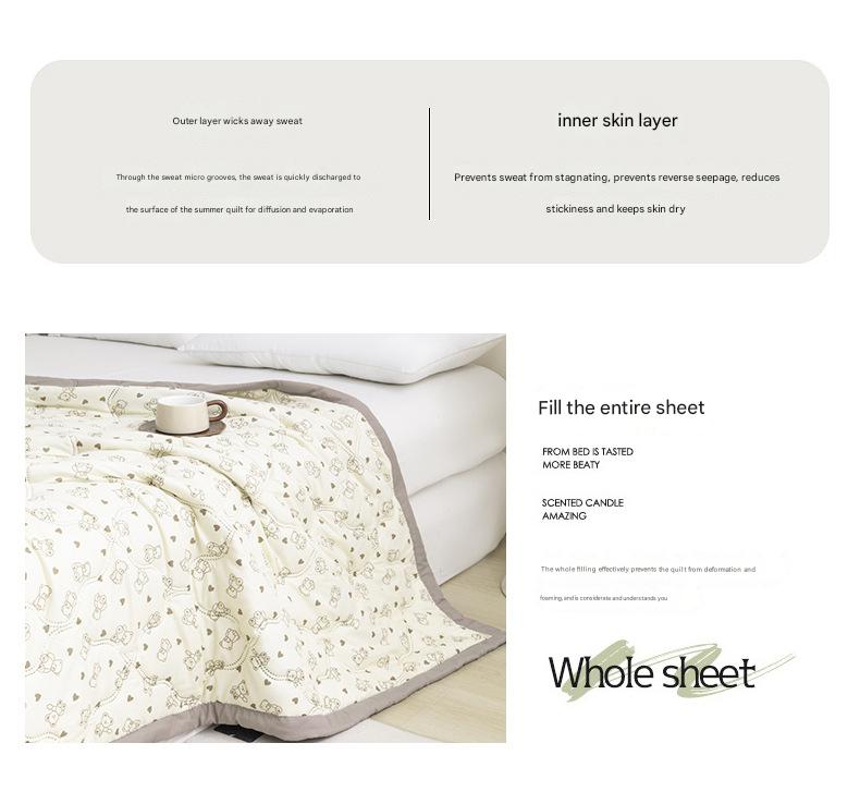Lightweight Reversible Summer Quilt - Soft view 6