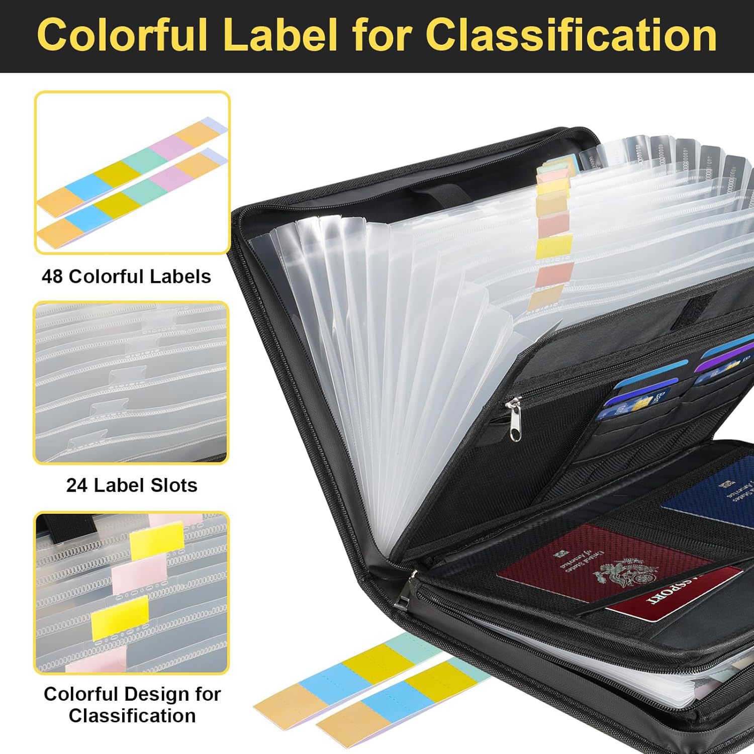 Fireproof & Waterproof Expanding File Folder Organizer with Zipper - Large view 4