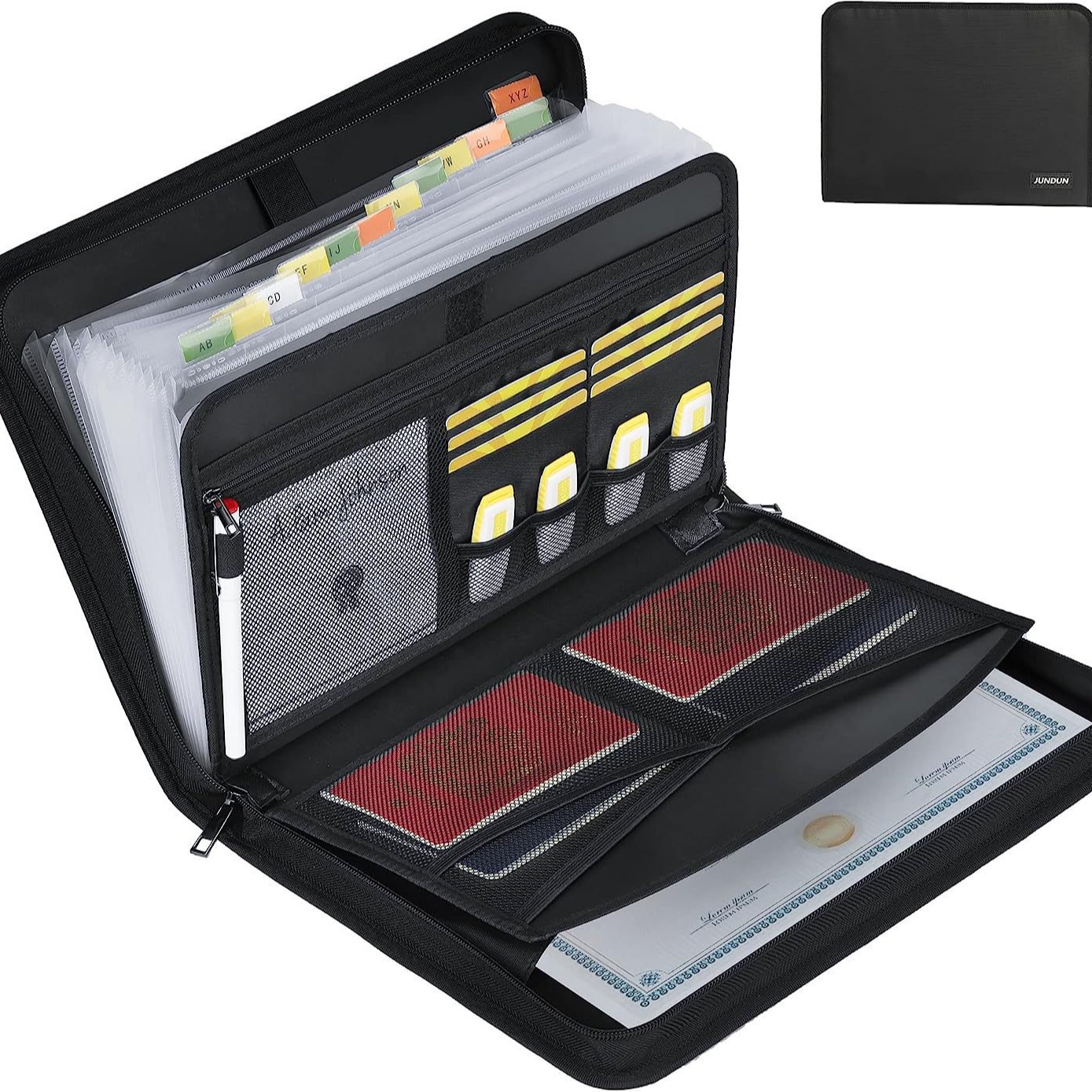 Fireproof & Waterproof Expanding File Folder Organizer with Zipper - Large view 6