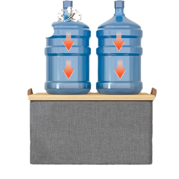 2pc Foldable Fabric Storage Bin with Steel Frame & Handles - 26L Stackable view 4